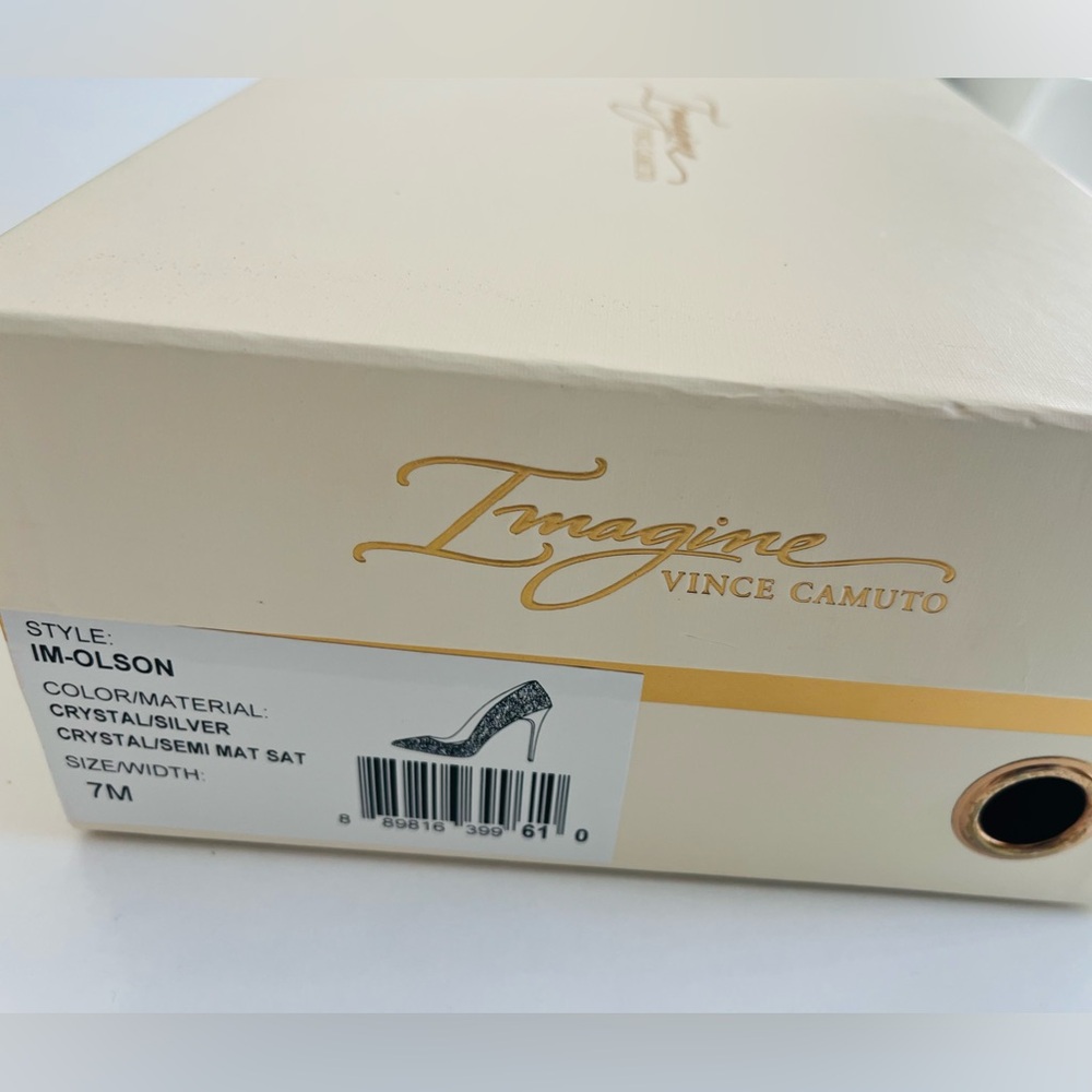 Vince Camuto IM-Olson Crystal/Silver Evening Pumps